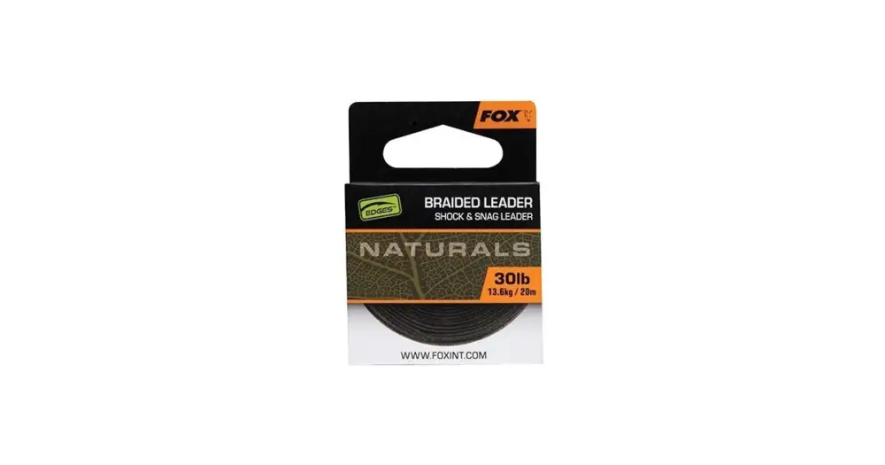 Fox Návazcová Šňůrka Naturals Braided Leader 20 m Zlevněný