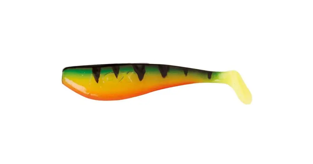 Výhodná Nabídka Fox Rage Gumová Nástraha Zander Pro Shad Fire Tiger - 12 cm