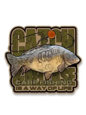 4ANGLERSDESIGN Samolepka 37 Catch and Release Is A Way Of Life Expresní Doručení