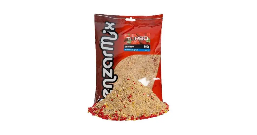 Nízká Cena Benzar Mix Krmítková Směs Groundbait Turbo 800 g - Jahoda