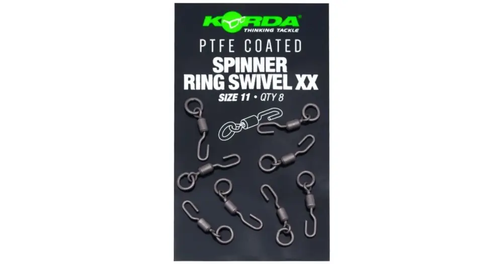 Objednat Nyní Korda Obratlík PTFE Spinner Ring Swivel XX Size 11