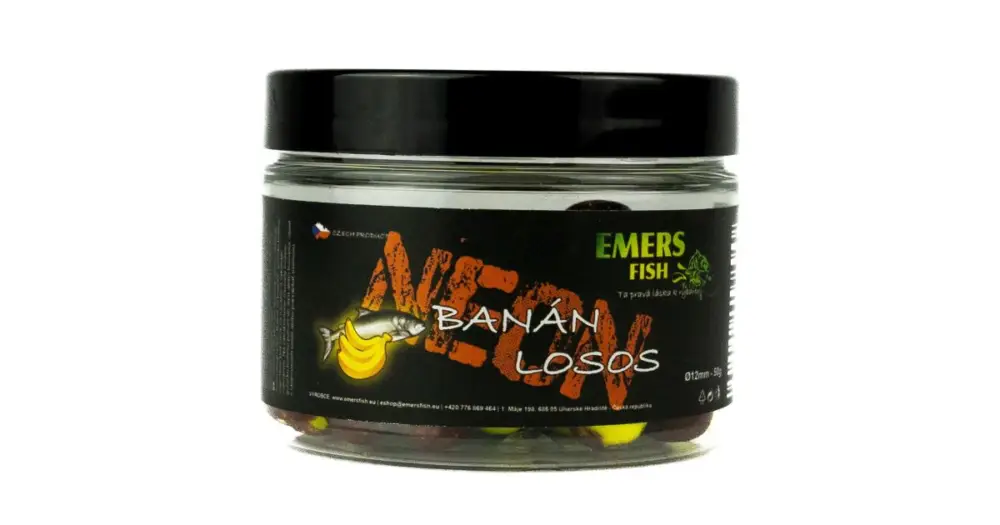 Expresní Doručení Emersfish Boilie Neonky Banán Losos 50 g - 12 mm
