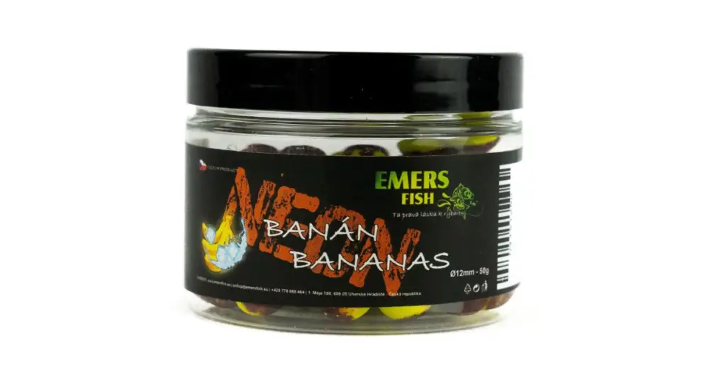Cenově Výhodný Emersfish Boilie Neonky Banán Bananas 50 g - 12 mm