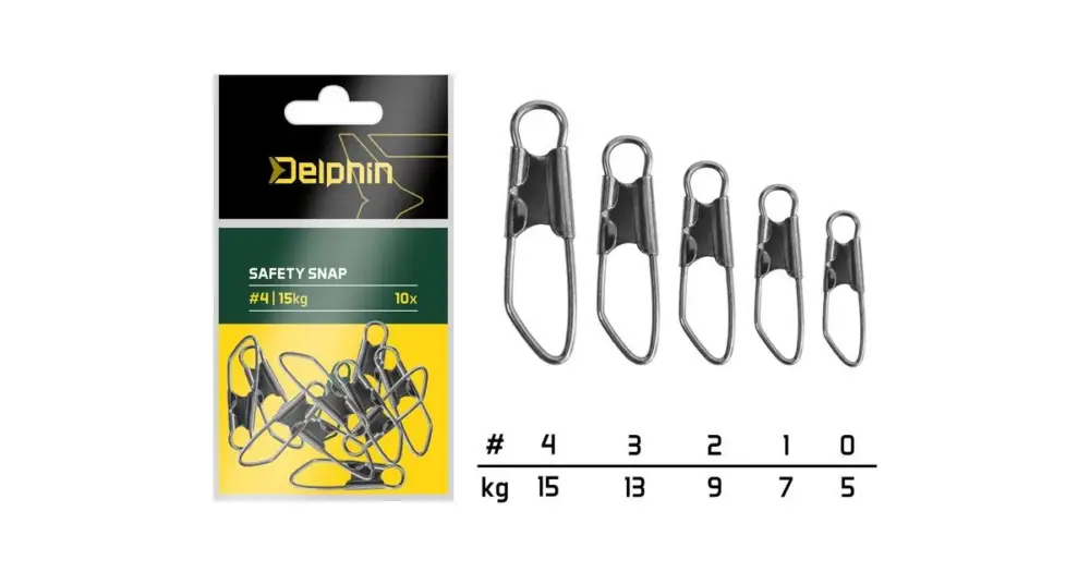 Ihned K Objednání Delphin Karabinka Safety Snap 10 ks - Velikost 0 Nosnost 5 kg