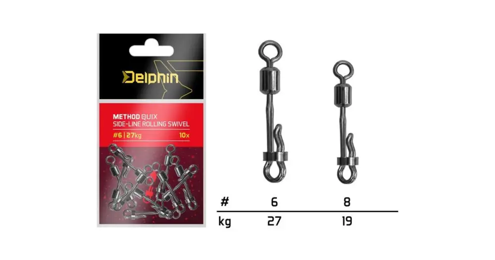 Nová Kolekce Delphin Obratlík Rychloobratlík S Pojistkou Method QuiX 10 ks