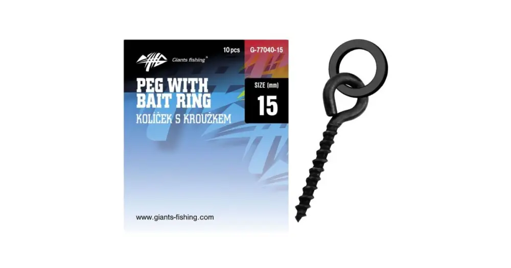 Kup Teď Giants Fishing Kolíček S Očkem Pegs With Bait Rings 10 ks - 12+3,7 mm