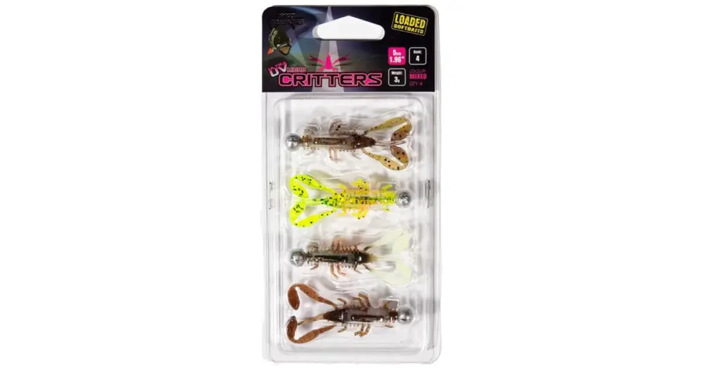 Fox Rage Gumová Nástraha Ultra UV Micro Critter Mixed Colour Loaded 3g Lure Pack 5 cm 4 ks Expresní Doručení
