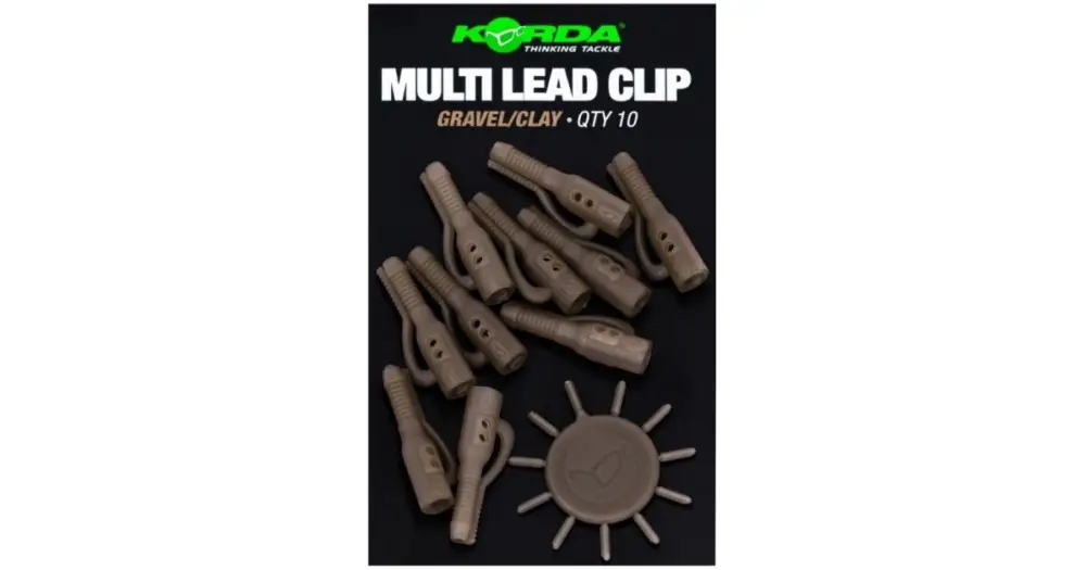 Originální Korda Závěsky Multi Lead Clip - Gravel/Clay