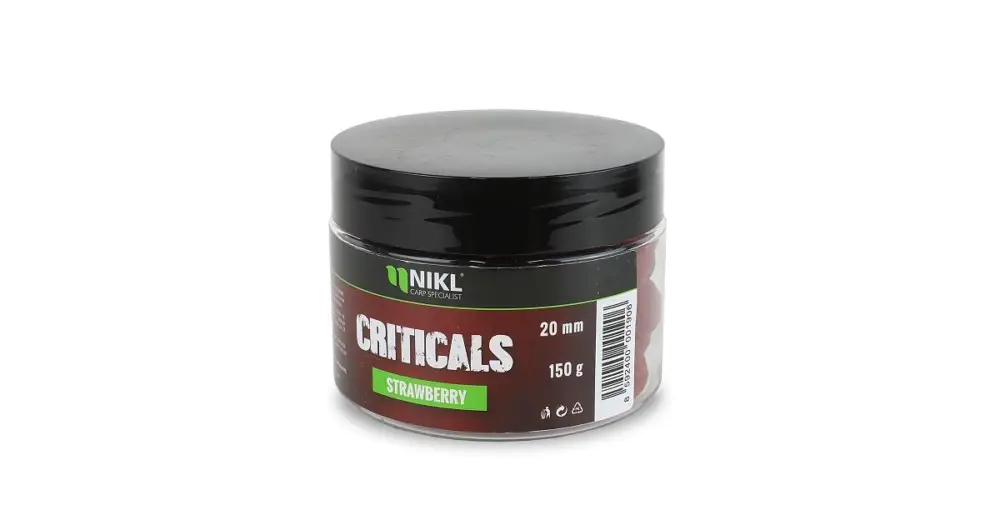 Doprava Zdarma Nikl Criticals boilie Strawberry 150 g - 20 mm