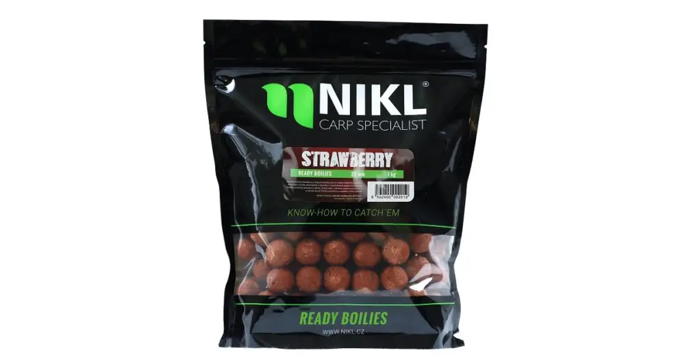 Nikl Hotové Boilies Strawberry - 3 kg 20 mm Značkový