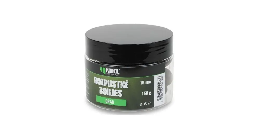 Rychlé Dodání Nikl Rozpustné Boilies Crab 150 g