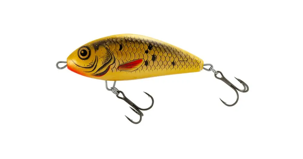 Salmo Wobler Fatso Sinking Bleedig Golden Bait 12 cm Akční Nabídka