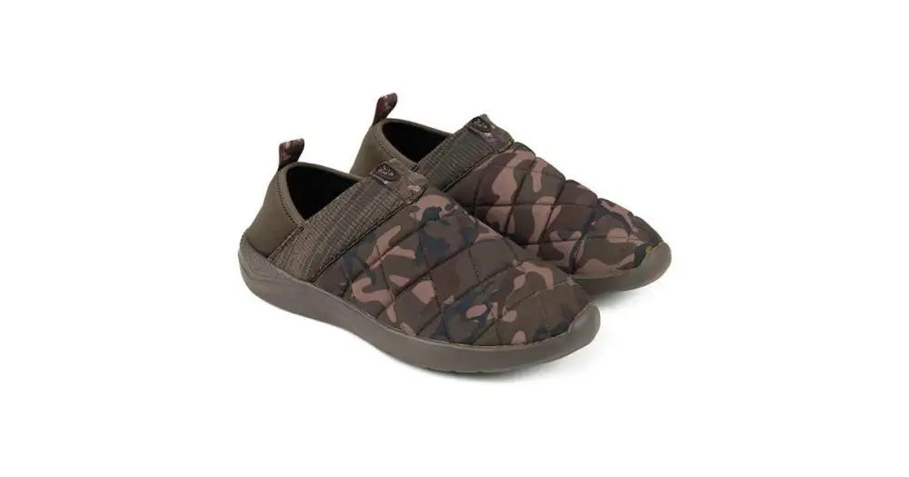 Fox Pantofle Camo/Khaki Bivvy Slipper - 45 Sezónní Sleva