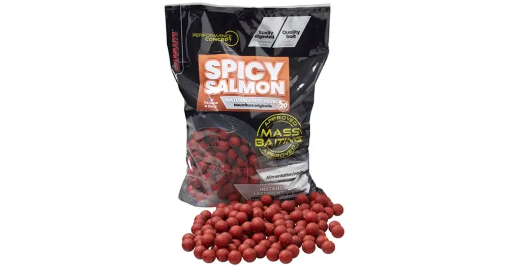 Starbaits Boilie Spicy Salmon Mass Baiting 3 kg - 20 mm Víkendová Akce