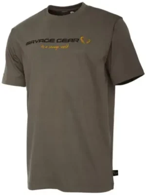 Značkový Savage Gear Tričko SG4 Logo T-Shirt Loden Green - XL