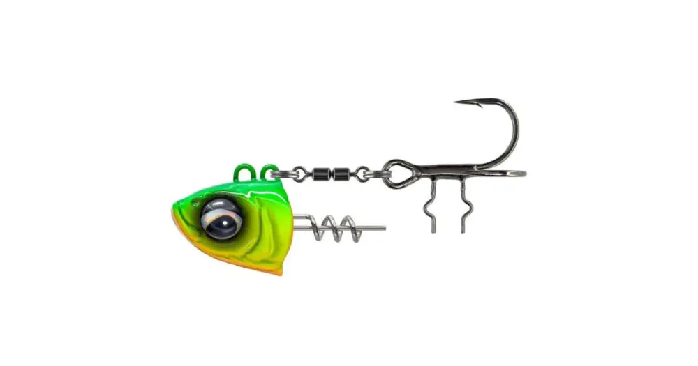 Savage Gear Monster Vertical Heads Chartreuse - 80 g #1/0 Jen Po Omezenou Doba