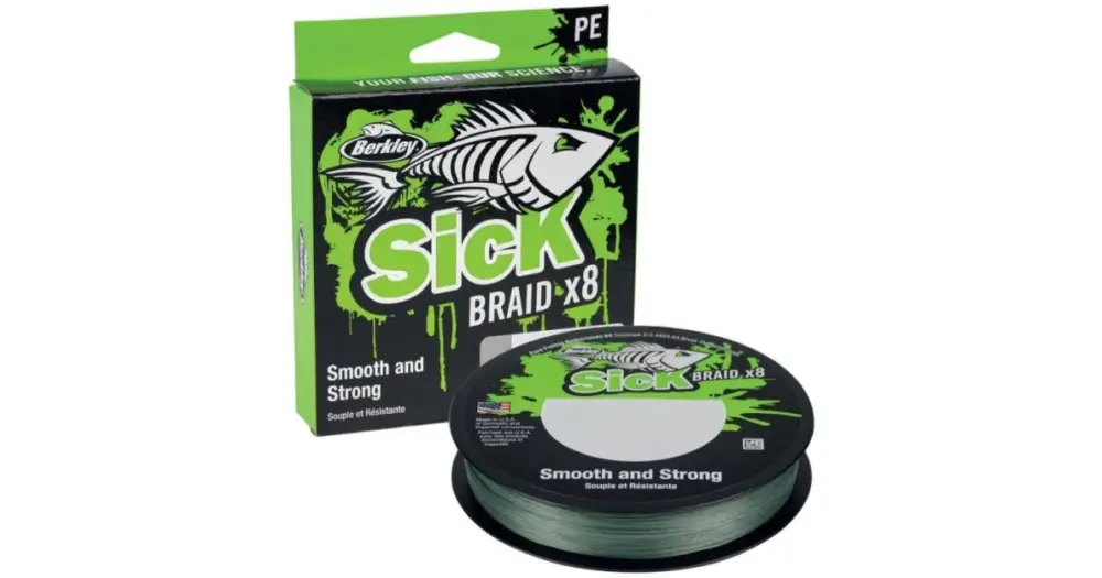 Berkley Splétaná Šňůra Sick Braid x8 150 m - 0,10 mm 7,5 kg Dokud Zásoby Vydrží