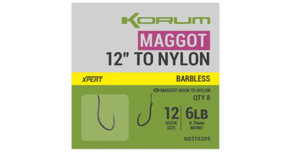 Korum Návazce Xpert Maggot Barbless To Nylon 30 cm Speciální Cena
