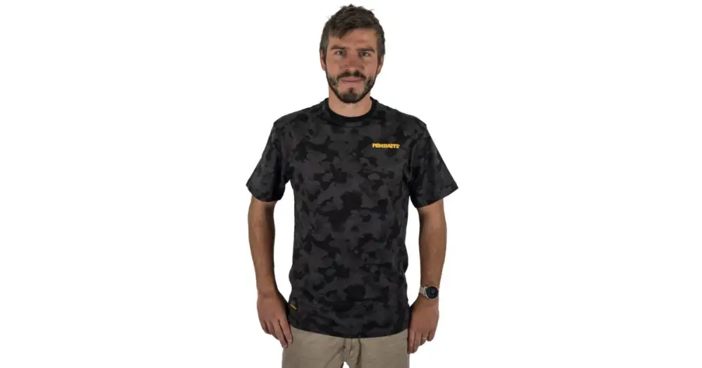 Rychlé Dodání Mikbaits Tričko Black Camou - XL