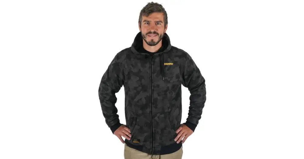 Mikbaits Bunda se zipem Black Camou Sherpa Černá - L Speciální Cena