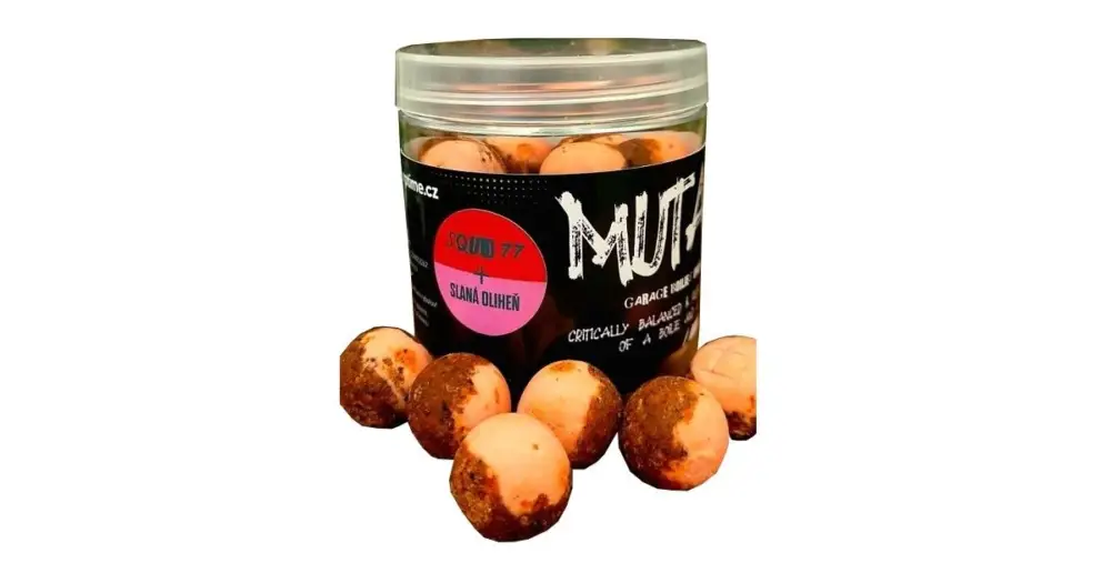G.B.U. Vyvážené Boilies Mutant Squid 77 Slaná Oliheň 130 g - 24 mm Doprava Zdarma