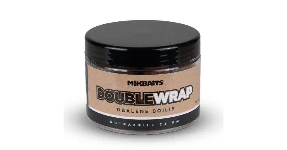 Časově Omezené Mikbaits Double Wrap Boilie Maniaq NutraKrill 500 ml - 20 mm
