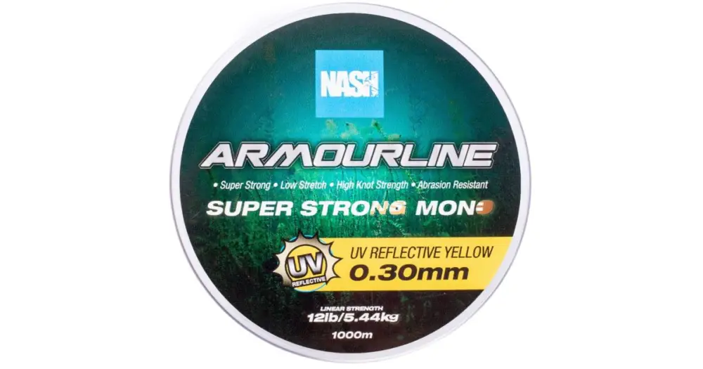 Oblíbený Nash Vlasec Armourline Super Strong Mono UV Yellow 1000 m