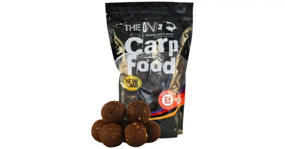The One Boilies Rozpustné Carp Food Soluble Spicy Squid 1 kg 24 mm Zlevněný