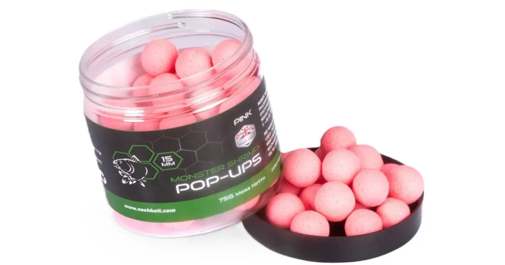 Nash Plovoucí Boilie Pop Ups Monster Shrimp Pink 75 g Super Cena