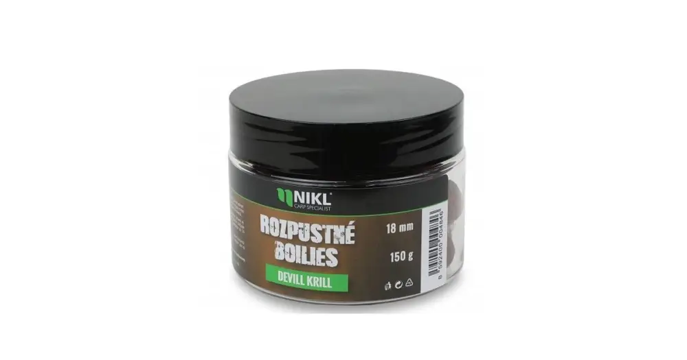 Nikl Rozpustné Boilies Devill Krill 150 g - 24 mm Zlevněný