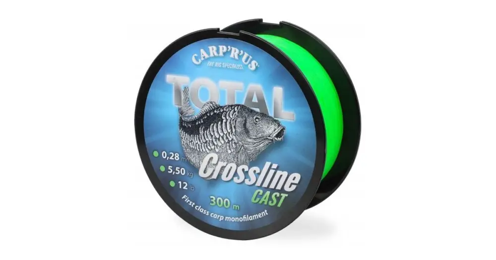 Carp´R´Us Vlasec Total Crossline Cast Green 500 m - Průměr 0,35 mm / Nosnost 9,1 kg Akční Nabídka