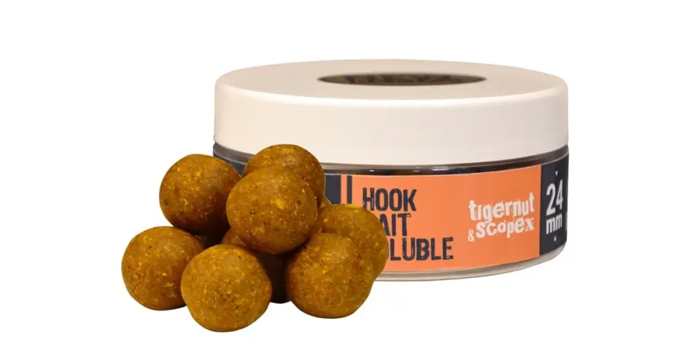 The One Rozpustné Boilies Hook Bait Soluble Gold Tigernut s Scopex 150 g - 24 mm Nízká Cena