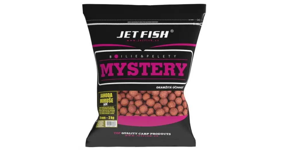 Jet Fish Boilie Mystery Jahoda/Moruše New 3 kg Cenový Hit