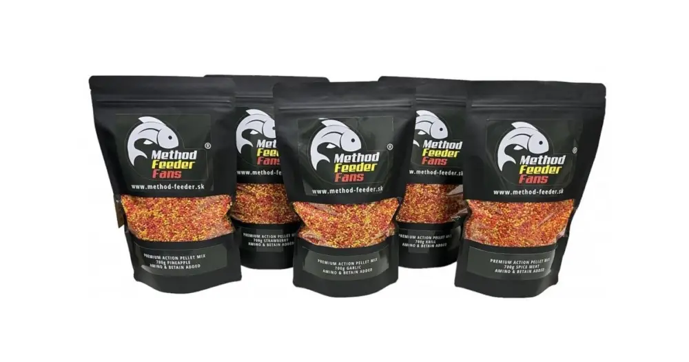 Akce Method Feeder Fans Pelety Premium Action Fluo Pellet 700 g