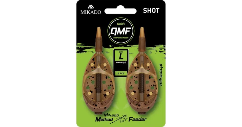 Nejlepší Volba Mikado Krmítko Method Feeder Shot Q.M.F. System L 2 ks - 30 g