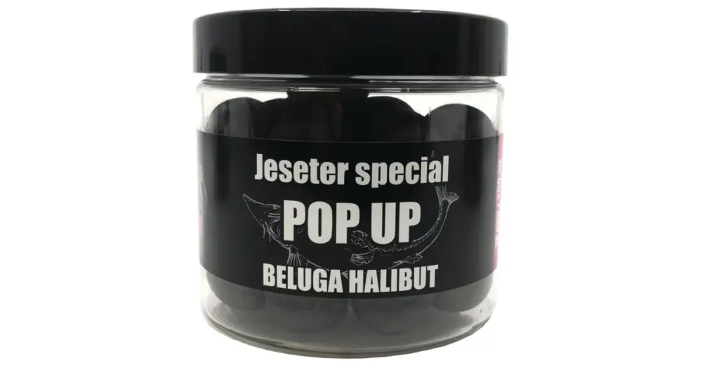 Originální LK Baits Pop Up Boilies Jeseter Special 18 mm 200 ml - Beluga Halibut