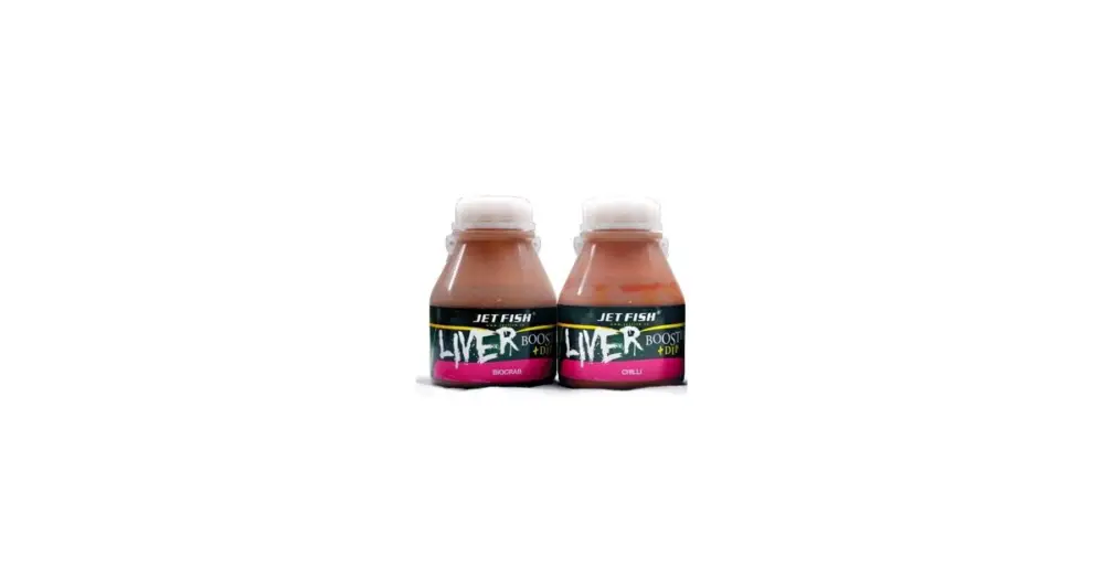 Sleva Jet Fish liver booster + dip 250 ml-Natural