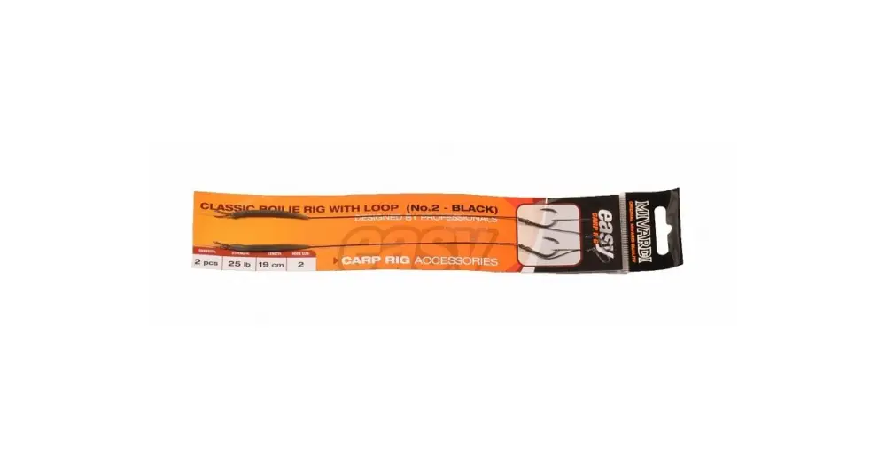 Dokud Zásoby Vydrží Mivardi návazec classic boilie rig easy s očkem 2 kusy 25 lb-velikost 2/ délka 19cm/ barva černý