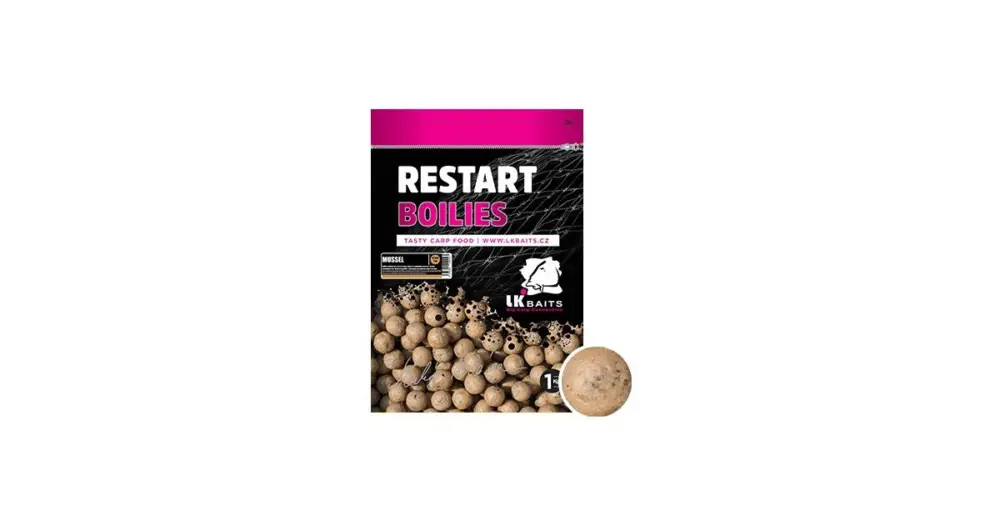 Akce LK Baits Boilie ReStart Mussel-250 g 18 mm