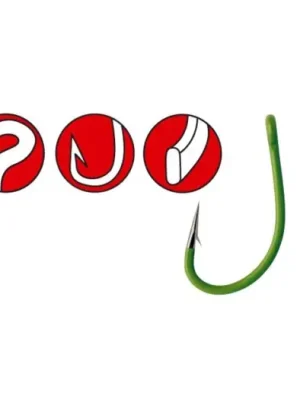 Značkový Gamakatsu Háčky G-Carp Green Super A1 -Velikost 8