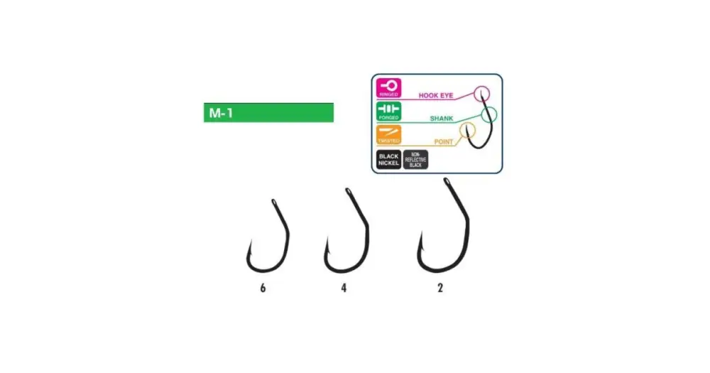 Hayabusa háčky Hooks Model M1-Velikost 6 Novinka