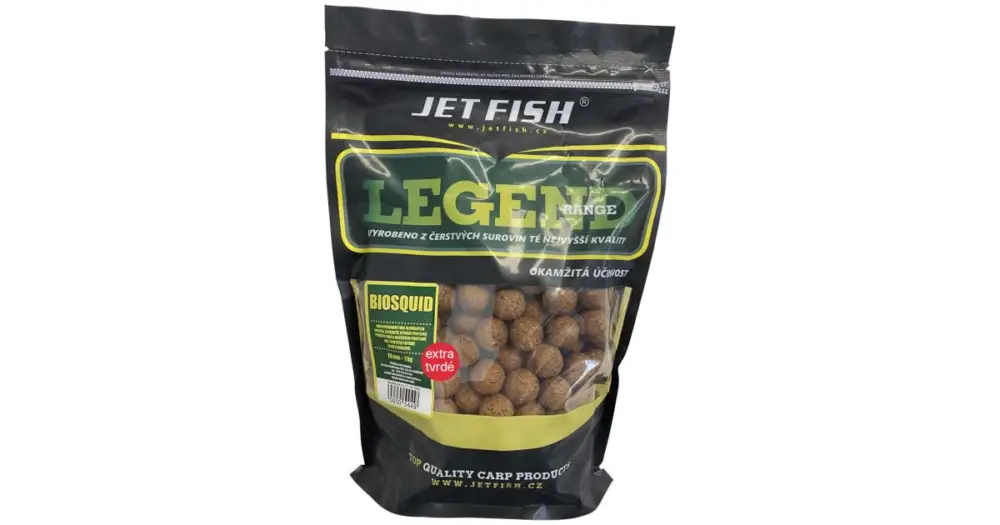Jen Po Omezenou Doba Jet Fish Extra Tvrdé Boilie Legend Range Biosquid 250 g - 24 mm