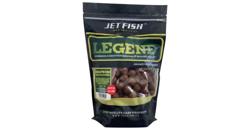 Jet Fish Extra Tvrdé Boilie Legend Range Bioenzym Fish 250 g - 20 mm Super Cena