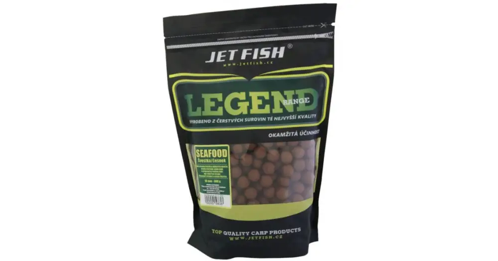 Jet FishBoilie Legend Range Seafood + Švestka / Česnek-1 kg 20 mm Nová Kolekce