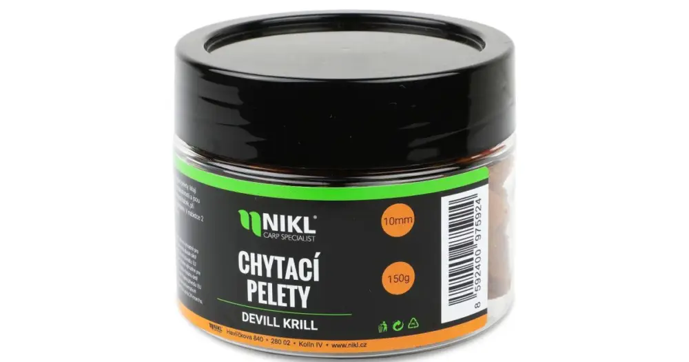 Nikl chytací pelety Devill Krill 150 g - 10 mm Nejprodávanější