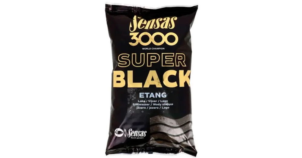 Sensas krmení3000 SUPER BLACK 1kg-Etang Expresní Doručení