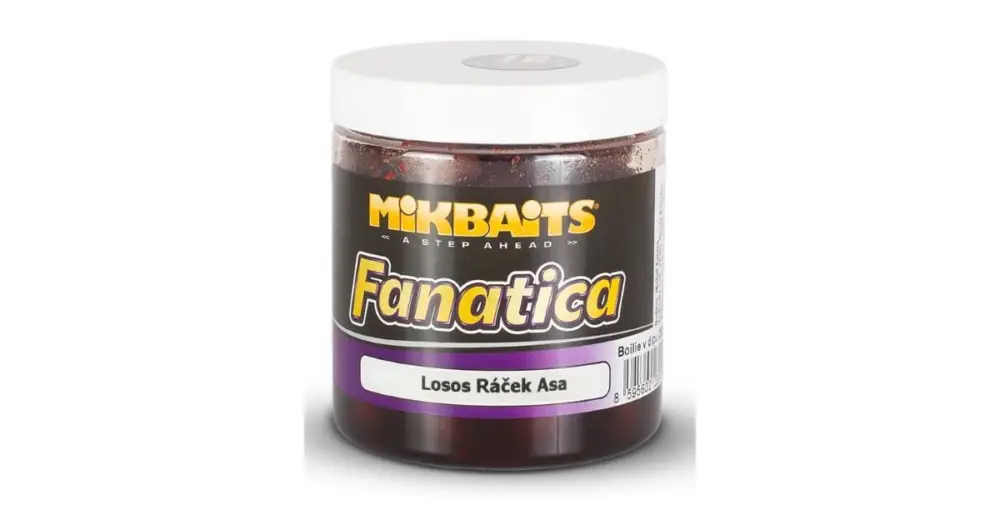 Mikbaits Boilies V Dipu Fanatica Losos Ráček Asa 250 g 16 mm Vrácení Zdarma