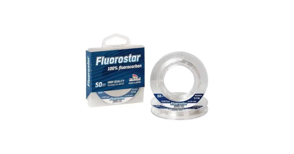 Víkendová Akce Falcon Fluorostar Fluorocarbon 50m Průhledný-Průměr 0,20 mm / Nosnost 4,1 kg