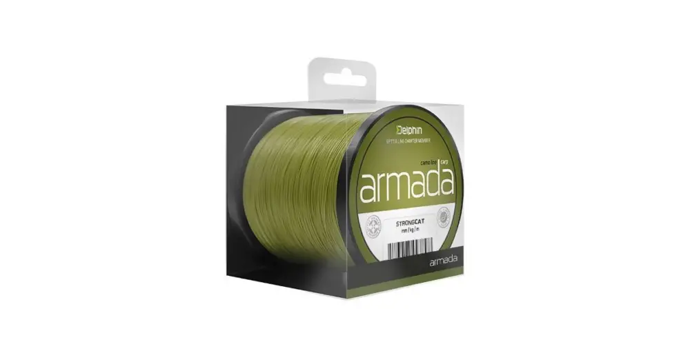 Ověřený Delphin Vlasec Armada Carp Camo 300 m-Průměr 0,30 mm / Nosnost 15,9 lb