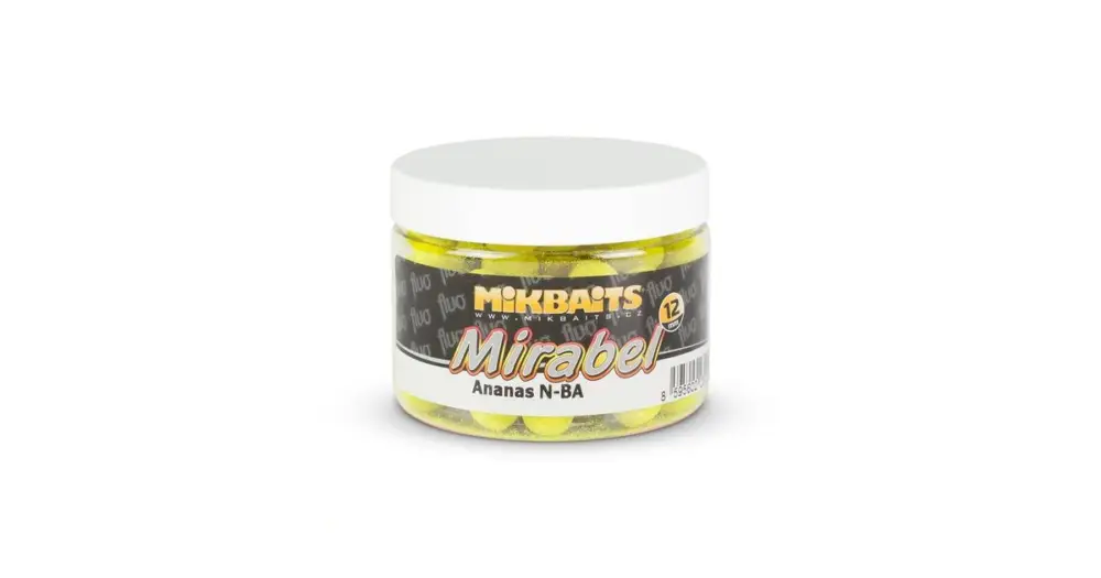 Expresní Doručení Mikbaits Mirabel Fluo boilie 150 ml 12 mm - ananas N-BA